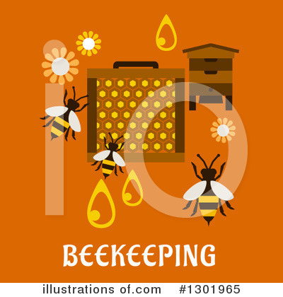 Beekeeping Clipart #1301965 by Vector Tradition SM