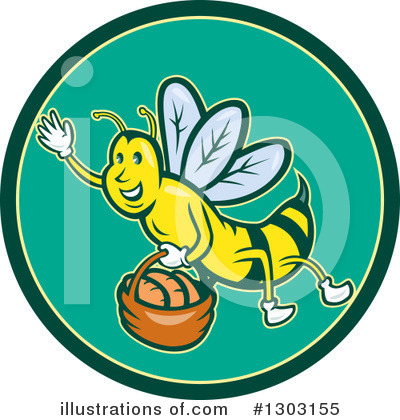Bee Clipart #1303155 by patrimonio