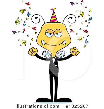 Royalty-Free (RF) Bee Clipart Illustration by Cory Thoman - Stock Sample #1325207