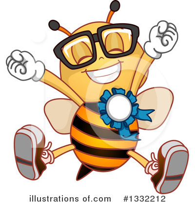 Royalty-Free (RF) Bee Clipart Illustration by BNP Design Studio - Stock Sample #1332212