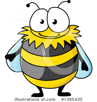 Bee Clipart #1365432 by Vector Tradition SM