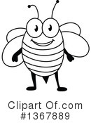 Bee Clipart #1367889 by Vector Tradition SM