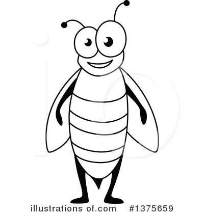 Bee Clipart #1375659 by Vector Tradition SM