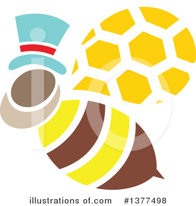 Royalty-Free (RF) Bee Clipart Illustration by Cherie Reve - Stock Sample #1377498