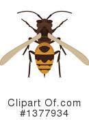 Bee Clipart #1377934 by Vector Tradition SM