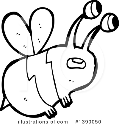 Royalty-Free (RF) Bee Clipart Illustration by lineartestpilot - Stock Sample #1390050
