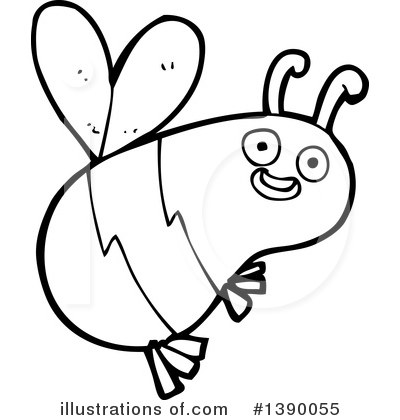 Royalty-Free (RF) Bee Clipart Illustration by lineartestpilot - Stock Sample #1390055