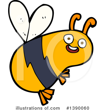 Royalty-Free (RF) Bee Clipart Illustration by lineartestpilot - Stock Sample #1390060