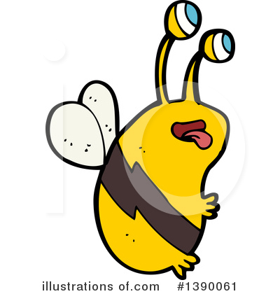 Royalty-Free (RF) Bee Clipart Illustration by lineartestpilot - Stock Sample #1390061