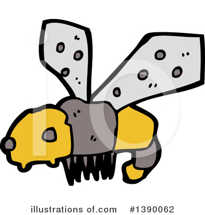Royalty-Free (RF) Bee Clipart Illustration by lineartestpilot - Stock Sample #1390062