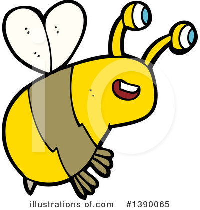 Royalty-Free (RF) Bee Clipart Illustration by lineartestpilot - Stock Sample #1390065