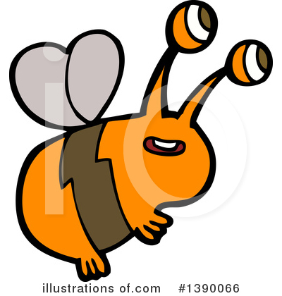 Royalty-Free (RF) Bee Clipart Illustration by lineartestpilot - Stock Sample #1390066