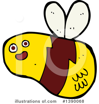 Royalty-Free (RF) Bee Clipart Illustration by lineartestpilot - Stock Sample #1390068