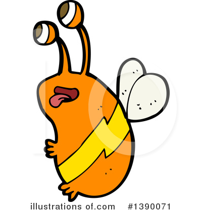 Royalty-Free (RF) Bee Clipart Illustration by lineartestpilot - Stock Sample #1390071