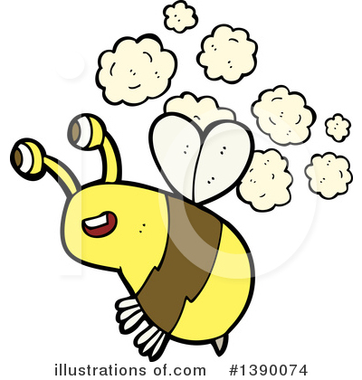 Royalty-Free (RF) Bee Clipart Illustration by lineartestpilot - Stock Sample #1390074