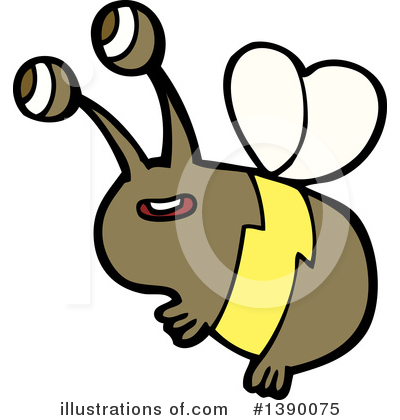 Royalty-Free (RF) Bee Clipart Illustration by lineartestpilot - Stock Sample #1390075