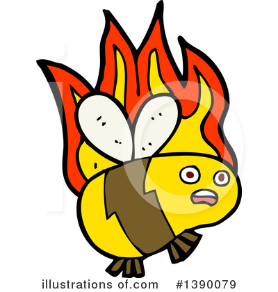 Royalty-Free (RF) Bee Clipart Illustration by lineartestpilot - Stock Sample #1390079
