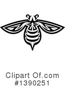 Bee Clipart #1390251 by Vector Tradition SM