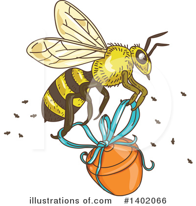 Bee Clipart #1402066 by patrimonio