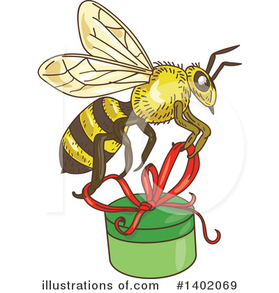 Bee Clipart #1402069 by patrimonio