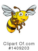Bee Clipart #1409203 by AtStockIllustration