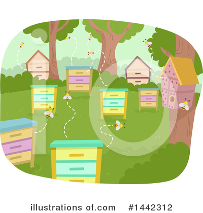Royalty-Free (RF) Bee Clipart Illustration by BNP Design Studio - Stock Sample #1442312