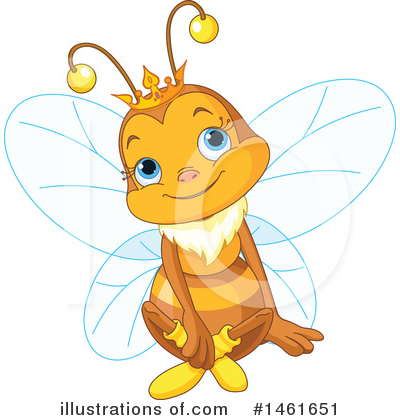 Royalty-Free (RF) Bee Clipart Illustration by Pushkin - Stock Sample #1461651