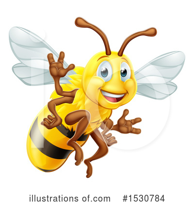Royalty-Free (RF) Bee Clipart Illustration by AtStockIllustration - Stock Sample #1530784