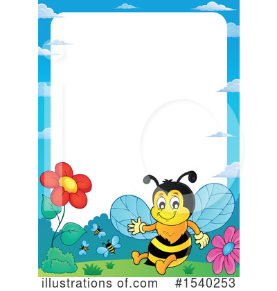 Royalty-Free (RF) Bee Clipart Illustration by visekart - Stock Sample #1540253