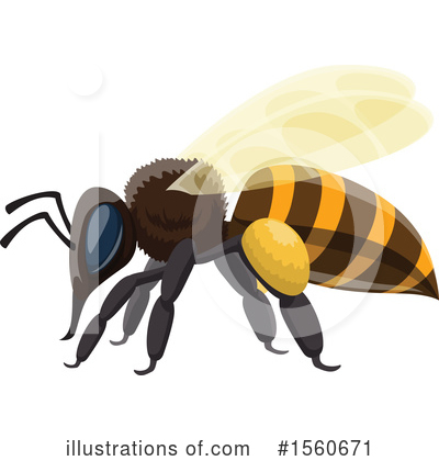 Bees Clipart #1560671 by Vector Tradition SM