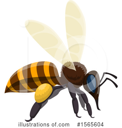 Royalty-Free (RF) Bee Clipart Illustration by Vector Tradition SM - Stock Sample #1565604