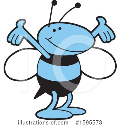 Bee Clipart #1595573 by Johnny Sajem