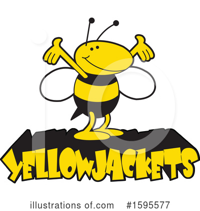 Bee Clipart #1595577 by Johnny Sajem
