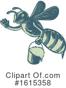 Bee Clipart #1615358 by patrimonio
