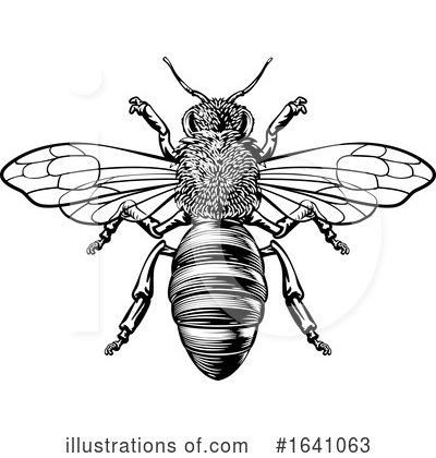Royalty-Free (RF) Bee Clipart Illustration by AtStockIllustration - Stock Sample #1641063