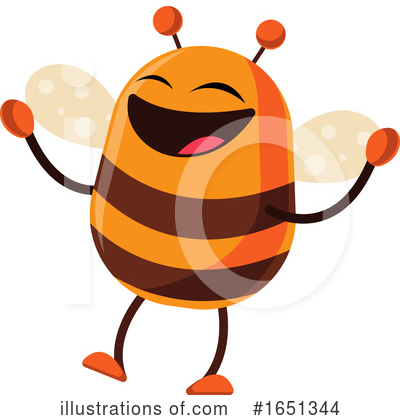 Royalty-Free (RF) Bee Clipart Illustration by Morphart Creations - Stock Sample #1651344