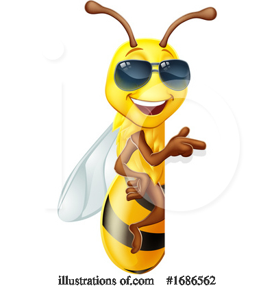 Royalty-Free (RF) Bee Clipart Illustration by AtStockIllustration - Stock Sample #1686562