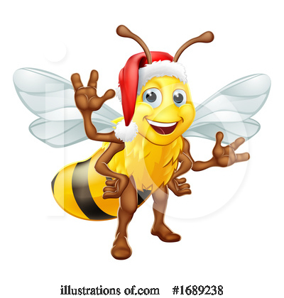 Royalty-Free (RF) Bee Clipart Illustration by AtStockIllustration - Stock Sample #1689238