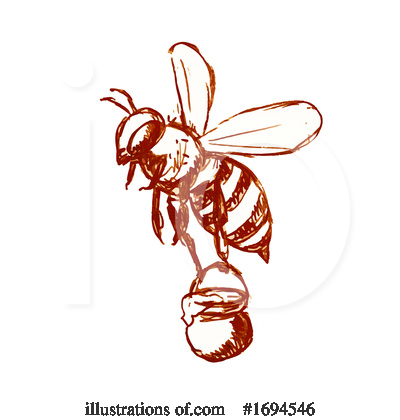 Bumble Bee Clipart #1694546 by patrimonio