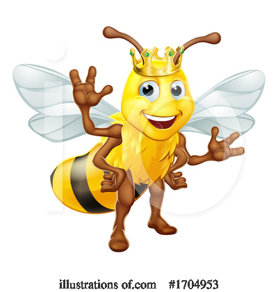 Royalty-Free (RF) Bee Clipart Illustration by AtStockIllustration - Stock Sample #1704953