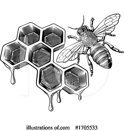 Bee Clipart #1705533 by AtStockIllustration