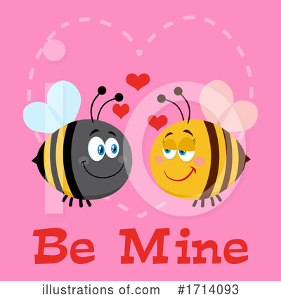 Royalty-Free (RF) Bee Clipart Illustration by Hit Toon - Stock Sample #1714093