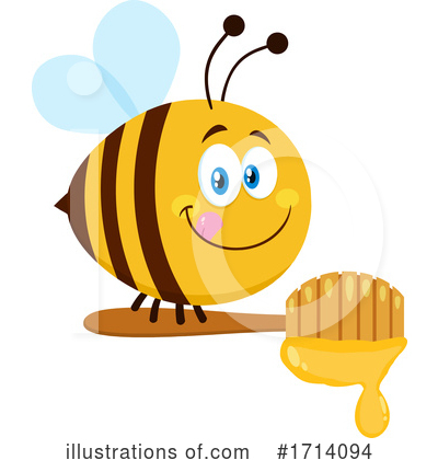 Honey Bee Clipart #1714094 by Hit Toon
