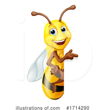 Royalty-Free (RF) Bee Clipart Illustration by AtStockIllustration - Stock Sample #1714290