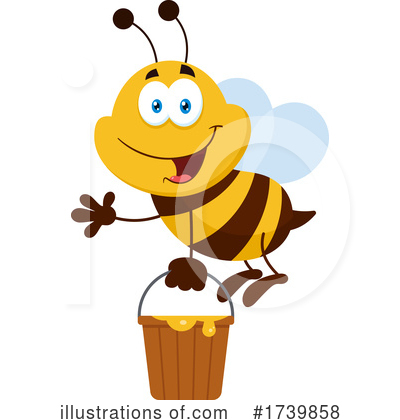 Honey Bee Clipart #1739858 by Hit Toon