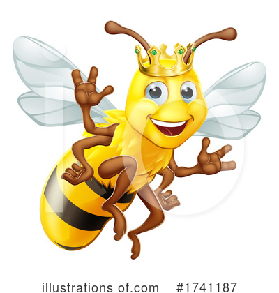 Royalty-Free (RF) Bee Clipart Illustration by AtStockIllustration - Stock Sample #1741187