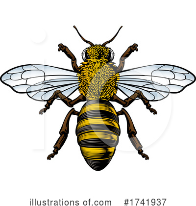 Royalty-Free (RF) Bee Clipart Illustration by AtStockIllustration - Stock Sample #1741937
