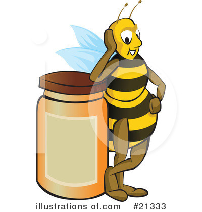 Royalty-Free (RF) Bee Clipart Illustration by Paulo Resende - Stock Sample #21333