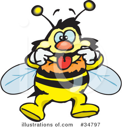 Bee Clipart #34797 by Dennis Holmes Designs