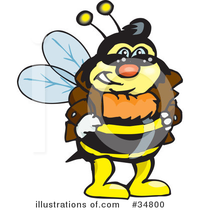 Bee Clipart #34800 by Dennis Holmes Designs